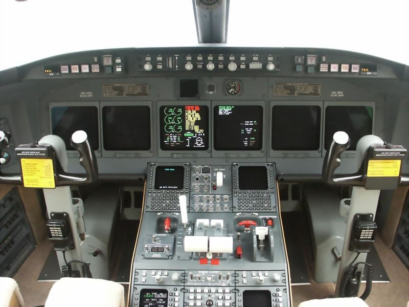 Cockpit Rega Ambulanzjet CL 604