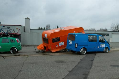 Wohnwagen Crashtest