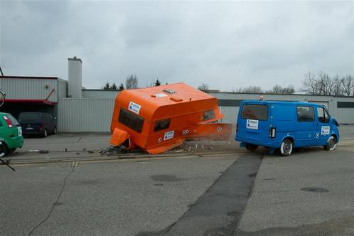 Wohnwagen Crashtest