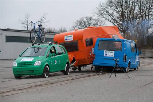Wohnwagen Crashtest