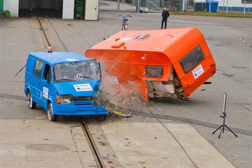 Wohnwagen Crashtest