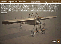 Erster Flug &uuml;ber &Auml;rmelkanal Infografik