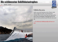 Schlimmsten Schiffskatastrophen Infografik