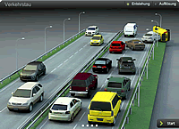 Verkehrsstau Infografik