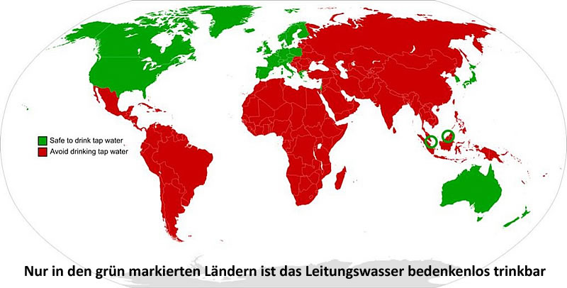 Leitungswasser weltweit